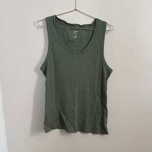 247 Women's Forest Green Tank Top